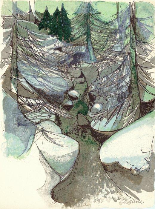 Camille Hilaire (1916-2004) - Lot de 2 lithographies sur, Antiek en Kunst, Antiek | Overige Antiek