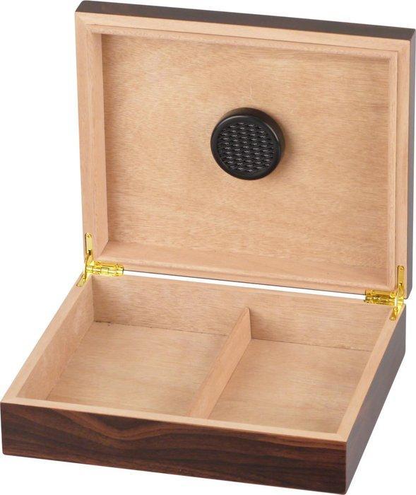 Zonder minimumprijs - Humidor - Hout - Humidor Walnut decor, Verzamelen, Rookartikelen, Aanstekers en Luciferdoosjes