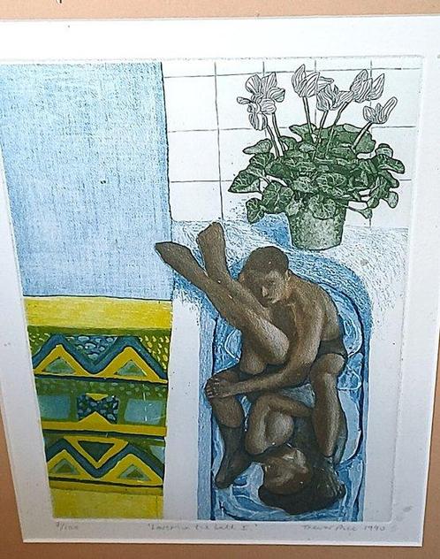 Trevor Price (1966) - Lovers in the bath I, Antiek en Kunst, Antiek | Overige Antiek