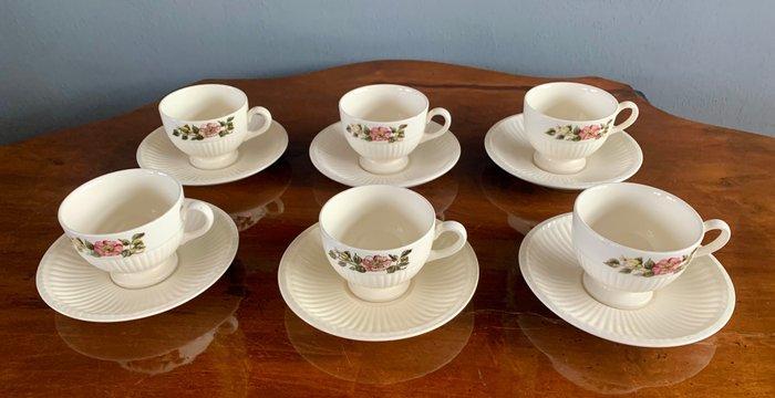 Wedgwood - Kop en schotel (6) - Theekopjes met bijbehorende, Antiek en Kunst, Antiek | Meubels | Tafels