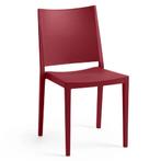 Stoel | Kunststof | Rood | In-/Outdoor | 450x540x830(h)mm, Zakelijke goederen, Verzenden, Nieuw in verpakking