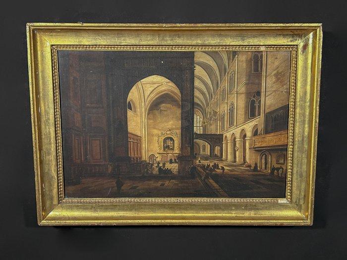Europese school (XIX) - Cattedrale, Antiek en Kunst, Kunst | Schilderijen | Klassiek
