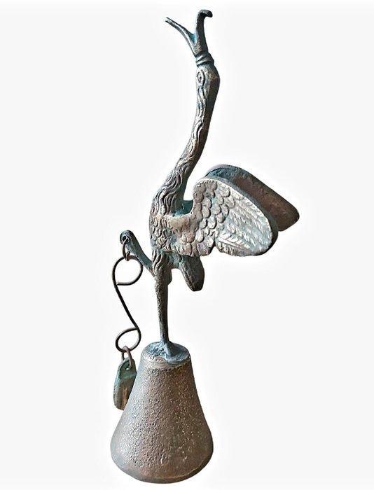 Decoratieve bel - iconisch - Italië - Pompeïsche ooievaar, Antiek en Kunst, Curiosa en Brocante