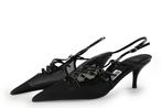 Steve Madden Slingbacks in maat 38 Zwart, Verzenden, Zwart, Steve Madden, Zo goed als nieuw