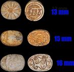 Egypte 3 Egyptian scarabs/scaraboids Hyksos period, c. 1750, Postzegels en Munten