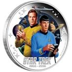 Tuvalu. 2 Dollars Star Trek Captain James T. Kirk and Spock