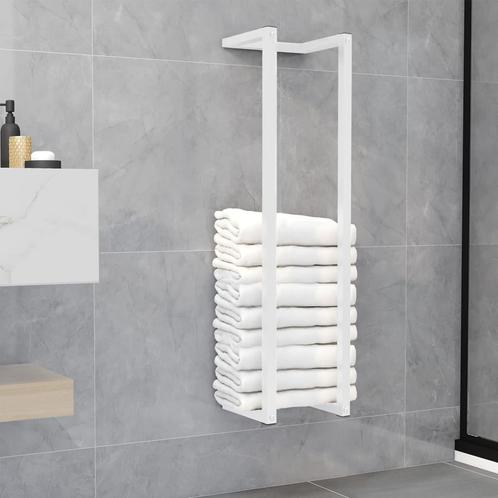 vidaXL Handdoekenrek 25x20x95 cm staal wit, Huis en Inrichting, Badkamer | Badtextiel en Accessoires, Nieuw, Verzenden