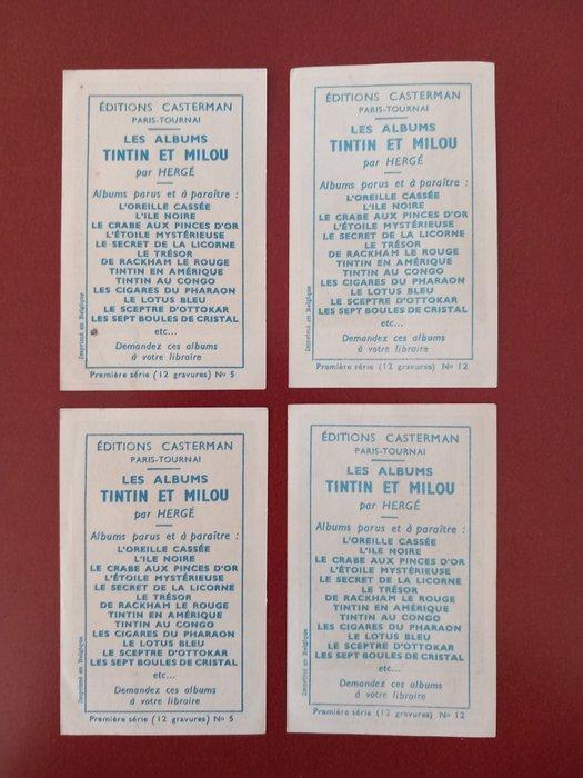 Tintin - 4 Promotional Material - Éditions Casterman - 1945, Boeken, Stripverhalen