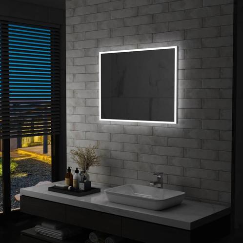 vidaXL Badkamerspiegel LED 80x60 cm, Huis en Inrichting, Woonaccessoires | Spiegels, Nieuw, Verzenden
