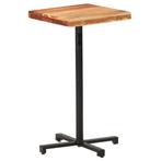vidaXL Table de bar Carrée 50x50x110 cm Bois d'acacia massif