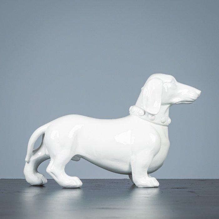 sculptuur, Fraaie Teckel - 210 mm - Hars - 2022, Antiek en Kunst, Curiosa en Brocante