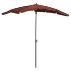 vidaXL Parasol met paal 200x130 cm terracottakleurig, Verzenden