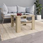 vidaXL Salontafel 60x60x42 cm bewerkt hout sonoma eikenkleur