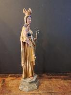 Houten Beeld - Van Madonna Maagd Maria Met Kindje Jezus -