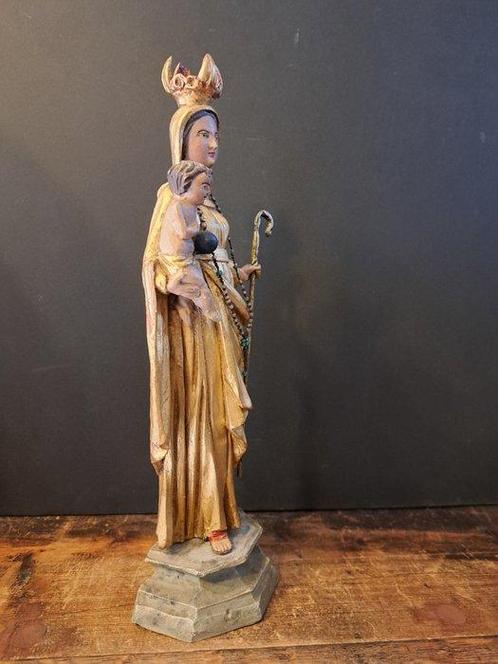 Houten Beeld - Van Madonna Maagd Maria Met Kindje Jezus -, Antiek en Kunst, Kunst | Niet-Westerse kunst