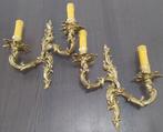 Kaars wandlamp (2) - Lodewijk XV-stijl - Brons