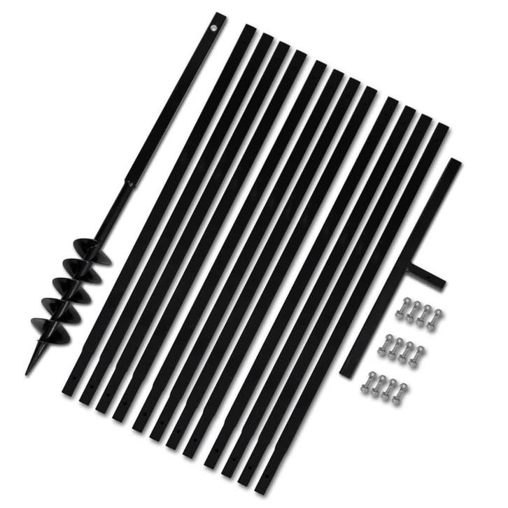 vidaXL Grondboor 100 mm met 13 m verlengstuk Staal, Bricolage & Construction, Outillage | Outillage à main, Envoi