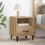 vidaXL Nachtkastje met lade artisanaal eikenkleurig 40 x 35, Huis en Inrichting, Slaapkamer | Nachtkastjes, Verzenden, Nieuw