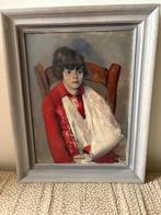 Romkes (XX) - Jongen met doek, Antiek en Kunst, Kunst | Schilderijen | Klassiek