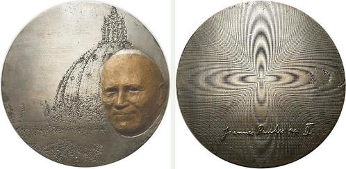 Bronze 1981 Italien-vatikan Johannes Paul Ii 1978-2005, Postzegels en Munten, Penningen en Medailles, Verzenden