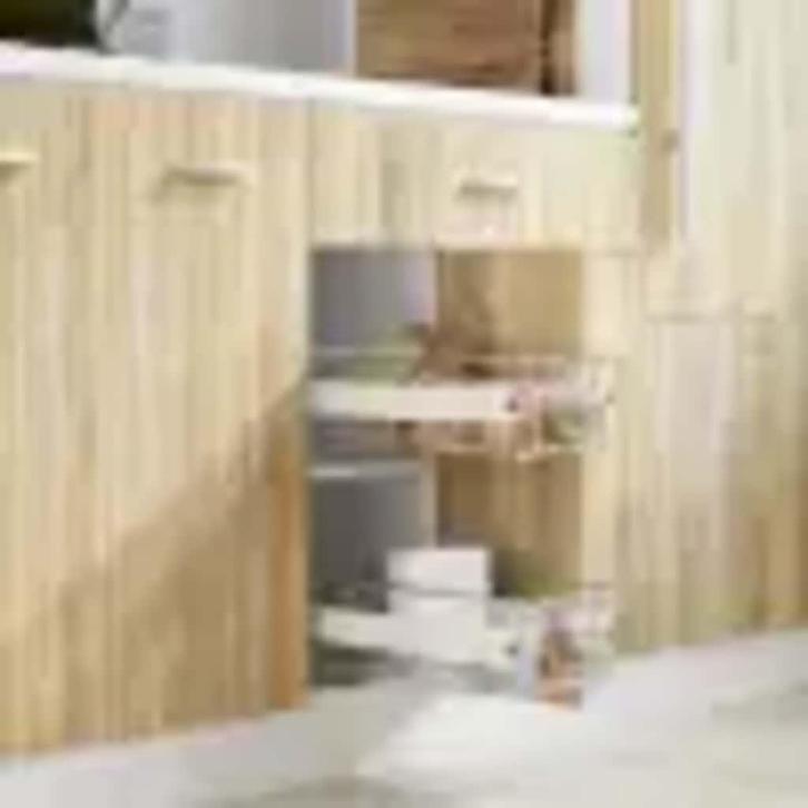 vidaXL Draadmanden uittrekbaar 2 st 400 mm zilverkleurig, Huis en Inrichting, Keuken | Keukenbenodigdheden, Nieuw, Verzenden