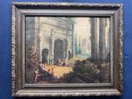 Scuola Romana (XIX) - Paesaggio con rovine romane, Antiek en Kunst, Kunst | Schilderijen | Klassiek