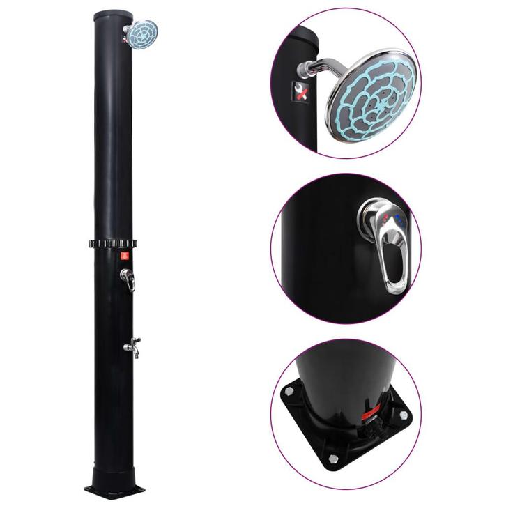 vidaXL Buitendouche solar met douchekop en kraan 40 L, Tuin en Terras, Zwembaden, Nieuw, Verzenden