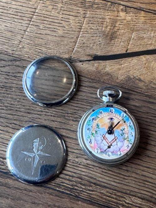 Circa 1935 Masonic Pocket Watch/100 years anniversary of the, Verzamelen, Militaria | Algemeen