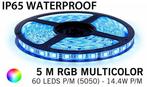 5M RGB 5050 LED strip 60LEDs p/m - IP68 - complete set, Elektronische apparatuur, Nieuw, Verzenden