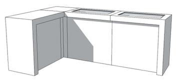 *TIP* U-Frame Thin C-PUT-018-COMP Toonbank, Ophalen of Verzenden