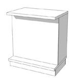 *TIP*  Super high glossy toonbank wit met planken 90 cm C-P, Ophalen of Verzenden