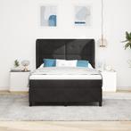 vidaXL Boxspringbed met matras - Zwart 140x200 cm - Fluweel, Huis en Inrichting, Slaapkamer | Bedden, Verzenden, Nieuw