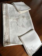 Tafelkleed (13) - 260 cm - 172 cm - Tafelkleed met servetten, Antiek en Kunst, Antiek | Tapijten, Tafelkleden en Textiel