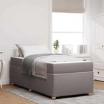 vidaXL Bedframe met matras Taupe 80 x 200 cm Stof, Verzenden