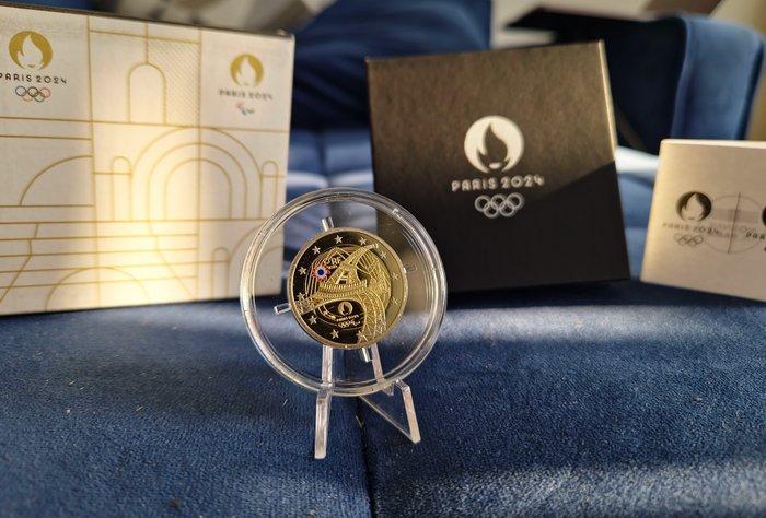 Frankrijk. 2 Euro 2024 La Tour Eiffel Danse Proof (Zonder, Postzegels en Munten, Munten | Europa | Euromunten