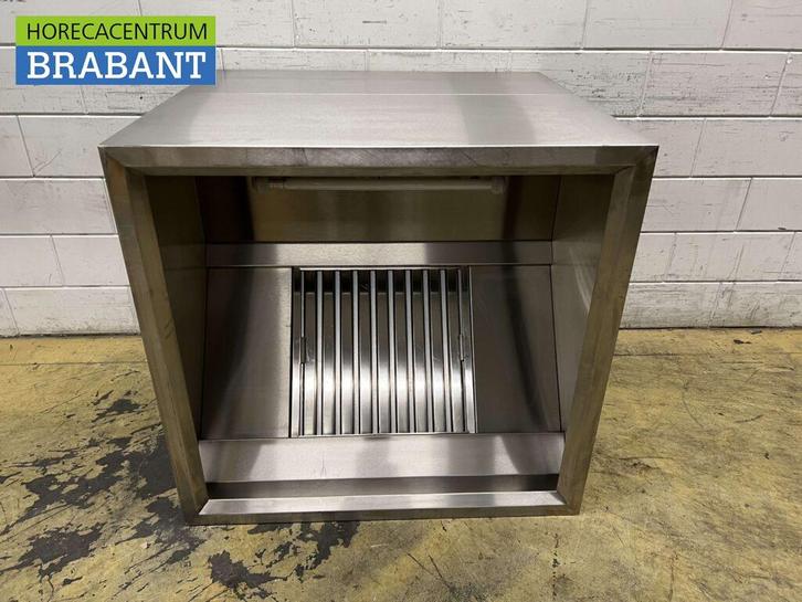 RVS Afzuigkap Dampkap met lamellen filters 100 x 95 cm Doos, Elektronische apparatuur, Afzuigkappen, Nieuw, Ophalen of Verzenden