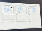 Walt Disney - Productie storyboardpagina met de hand, Nieuw