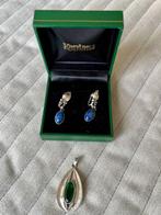 Zonder Minimumprijs - Georg Jensen - Oorbellen Zilver Lapis, Nieuw