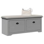 vidaXL Gangbank BODO 114x40x45 cm grijs, Huis en Inrichting, Verzenden, Nieuw