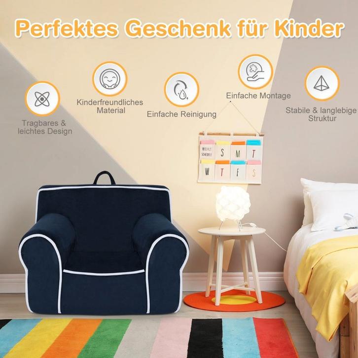 Tweedekans | Coast gevoerde kinderbank met schuimvulling en, Kinderen en Baby's, Kraamcadeaus en Geboorteborden, Ophalen of Verzenden