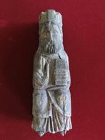 sculptuur, Heiliger oder König im romanischen Stil - 25 cm -