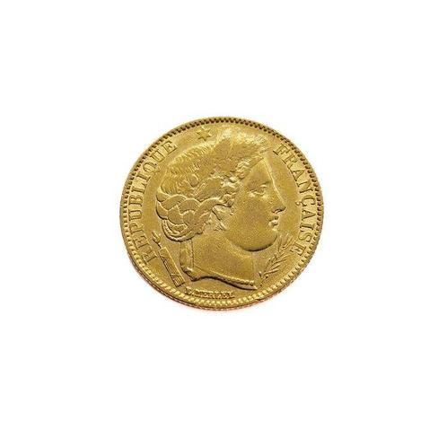 Frankrijk. 10 Francs 1851-A Ceres, Postzegels en Munten, Edelmetalen en Baren