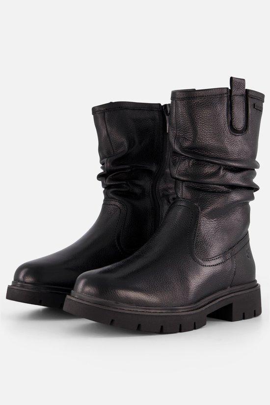 Tamaris Enkellaarsjes zwart Leer - Dames - Maat 37 (Mode), Kleding | Dames, Schoenen, Nieuw, Verzenden