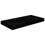 vidaXL Wandschap zwevend 50x23x3,8 cm MDF hoogglans zwart, Verzenden, Nieuw