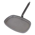 Grillpan plaatstaal geribbeld rechthoekig 38x26cm De Buyer, Verzenden, Nieuw in verpakking