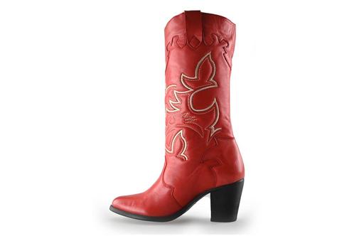 Lazamani Cowboy laarzen in maat 37 Rood | 5% extra korting, Kleding | Dames, Schoenen, Rood, Zo goed als nieuw, Verzenden