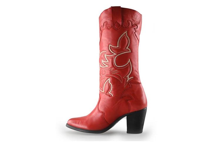 Lazamani cowboy laarzen in maat 37 Rood | 5% korting, Kleding | Dames, Schoenen, Rood, Zo goed als nieuw, Verzenden