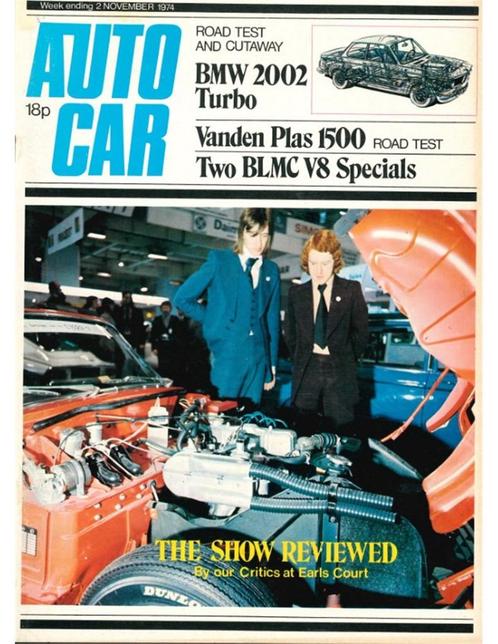 1974 AUTOCAR MAGAZINE 4071 ENGELS, Livres, Autos | Brochures & Magazines