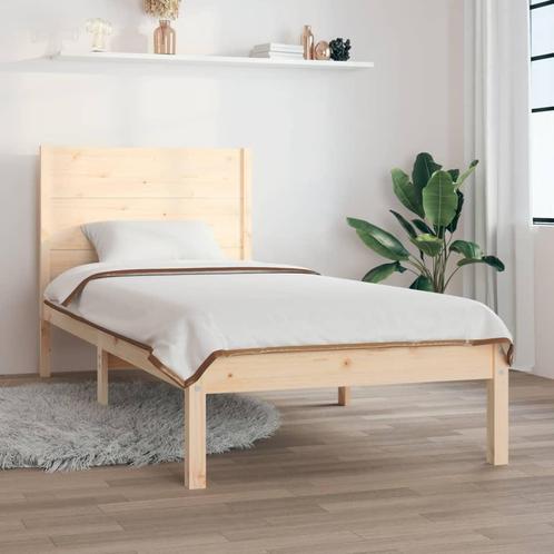 vidaXL Bedframe massief hout 90x190 cm, Huis en Inrichting, Slaapkamer | Bedden, Nieuw, Verzenden