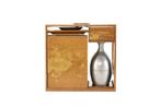 Fan Floral Arabesque Maki-e Nashiji Picnic Set with Wooden